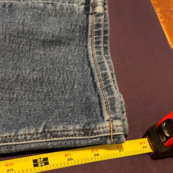 American Eagle Outfitters Mom Jeans  Faded Dark Blue Relaxed Jeans - Picture 10 of 10